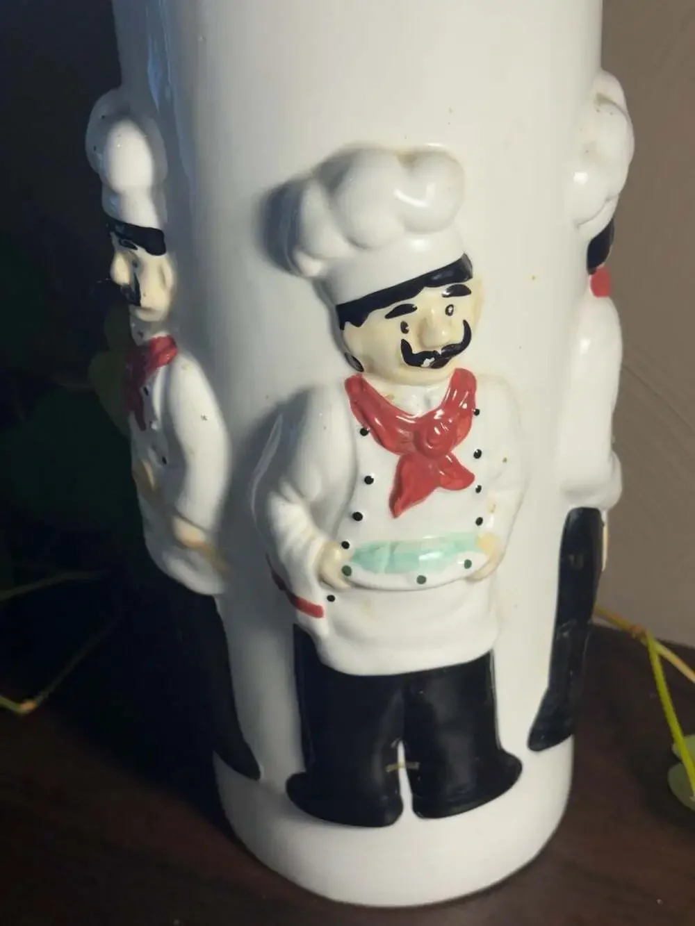 Houston Harvest Bistro Waiter Ceramic Pasta Canister Jar